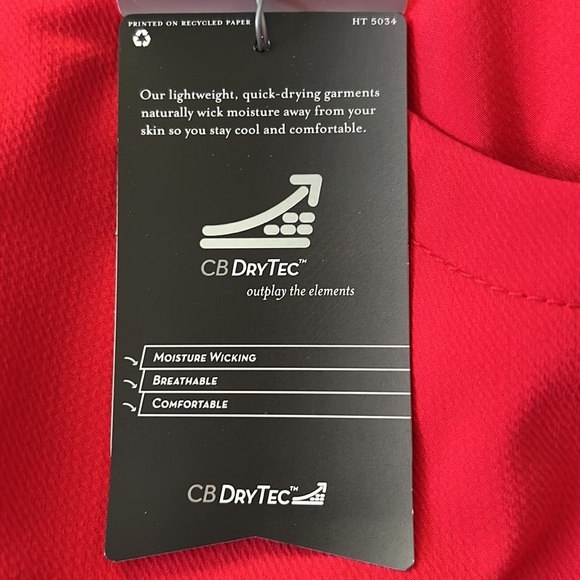 Annika Cutter & Buck Women’s Red Golf Shorts  with silver buttons Size 2 - Picture 9 of 12